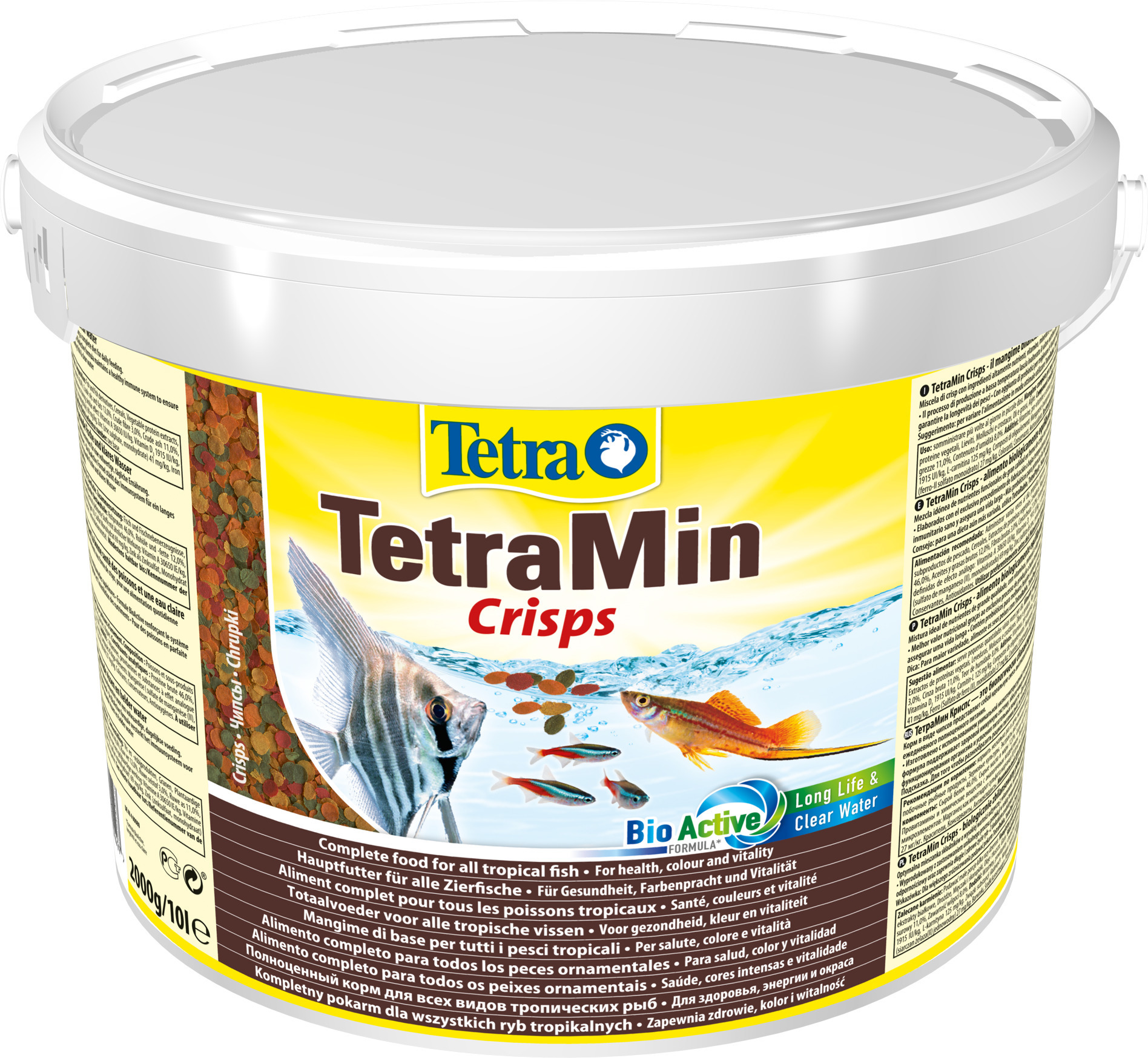 Tetra Pond Multi MIX 10 л. (ведро) смесь 4 видов кормов для всех рыб —  Интернет-магазин — АкваЛайн